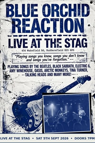 blue orchid reaction at the stag